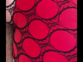 Quicky in Public rest area - fishnets