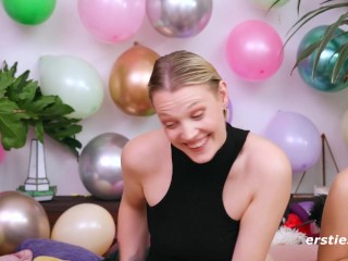 Ersties - Dare Ring Ep 2 of 4 - 5 Amateur Babes Lick, Kiss And Massage One Another