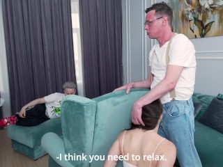 Cheating with Daddy!? Stepson's Wife Assfucked by Stepdad!