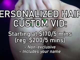 JUNE SPECIAL 2025 - 15% Off Custom Hairy Armpit Ass Leg Clips by Miss Faith Rae - LIMITED TIME ONLY!