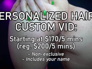 JUNE SPECIAL 2025 - 15% Off Custom Hairy Armpit Ass Leg Clips by Miss Faith Rae - LIMITED TIME ONLY!