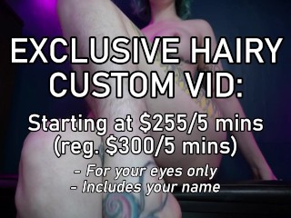 JUNE SPECIAL 2025 - 15% Off Custom Hairy Armpit Ass Leg Clips by Miss Faith Rae - LIMITED TIME ONLY!
