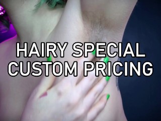 JUNE SPECIAL 2025 - 15% Off Custom Hairy Armpit Ass Leg Clips by Miss Faith Rae - LIMITED TIME ONLY!