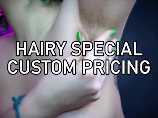 JUNE SPECIAL 2025 - 15% Off Custom Hairy Armpit Ass Leg Clips by Miss Faith Rae - LIMITED TIME ONLY!