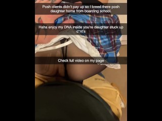 Can’t pay I’ll take you’re daughters virginity away #pay the builder