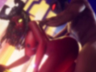 Demon WAIFU Killi and the Captain getting naughty - Hentai Anime (Subverse)