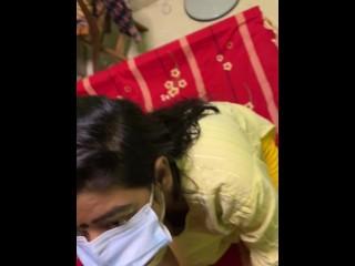 Desi Girl Gives Sloppy BJ – Wet & Wild Blowjob in Bed!