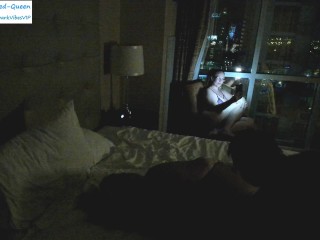 Cuckquean Wife Watches And Films From Cuck Chair In Vegas Hotel As Husband Fucks Another Woman