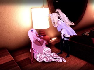 Two hot lesbians rub there clits together on the first day~ | AFF S3E4 Trailer!