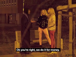 Two wild bitches in rough, sweaty, dirty anal fuck threesome - Forgive Me Father FULL VIDEO