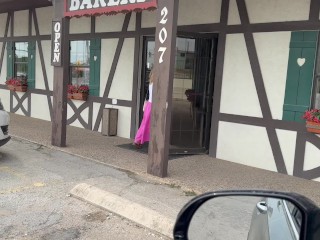 See Through Braless in the Bakery