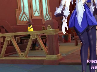 Mavuika discovers Yelan trying to steal her personal toy - Genshin 3d Yuri Hentai