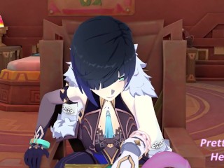 Mavuika discovers Yelan trying to steal her personal toy - Genshin 3d Yuri Hentai