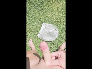 Pissing a huge piss in my rubber pants, followed by a long wank outdoors.