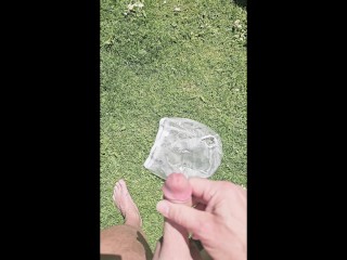 Pissing a huge piss in my rubber pants, followed by a long wank outdoors.