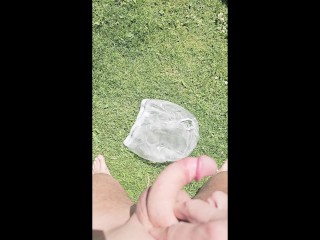 Pissing a huge piss in my rubber pants, followed by a long wank outdoors.