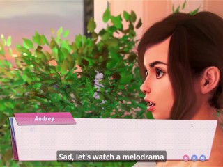 SEX Amnesia - Lover Sim EP# 6 | Jerking off my dick with her feet