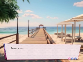 SEX Amnesia - Lover Sim EP# 6 | Jerking off my dick with her feet