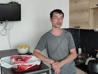 Жареная картошка с мясом