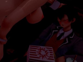 Yuki Suou and the old man at the cinema - Arya Sometimes Hides Her Feelings in Russian ntr