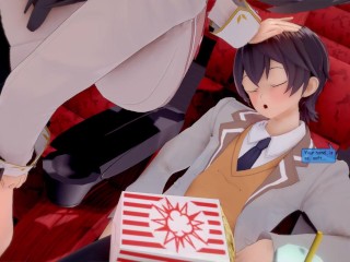 Yuki Suou and the old man at the cinema - Arya Sometimes Hides Her Feelings in Russian ntr