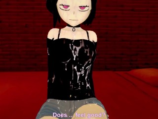 Ashley Graves from The Coffin of Andy & LeyLey Gives You One Hell Of A Footjob!