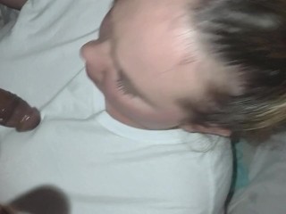 Stepsister couldn’t wait to suck my dick so we snuck into her brother’s house and she sucked my dick