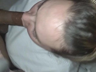 Stepsister couldn’t wait to suck my dick so we snuck into her brother’s house and she sucked my dick