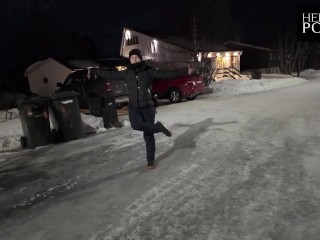 Polarlichter und ein RIESEN CUMSHOT. Begleite uns durch Kiruna, SCHWEDEN (Lappland). VLOG