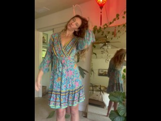 Trying on Sexy Dresses with Nothing Underneath: Help Me Choose Which One!