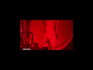 Steamy shower with my 8” dildo and stroker