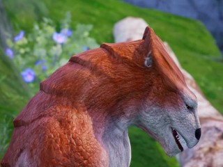 Threesome with a Lizardman with two dicks, Warrior Princes and Elf have double fuck, anal and facial