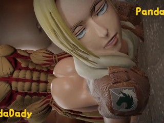 Attack On Titan 3D hentai  - Annie Leonhart animation