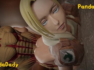 Attack On Titan 3D hentai  - Annie Leonhart animation