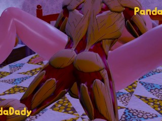 Attack On Titan 3D hentai - Annie Leonhart sex with iron Titan at her bedroom at night