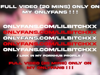 Free use teen HelloKitty goth girl being used while watching a movie