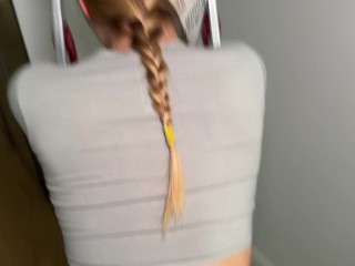 Student needs money. I tore her jeans on the ass and fucked her