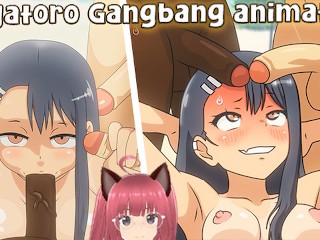 Sexy Nagatoro make a gang bang with students beach (Xtremetoons animation) - Jazziuu