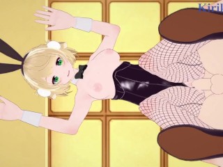 Shigure Ui (Bunny Girl) and I have intense sex in the casino. - VTuber Hentai