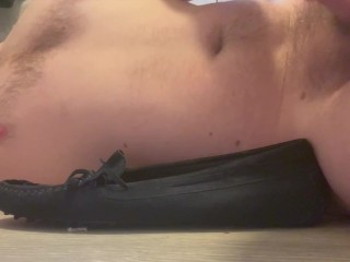 Walking NAKED in loafers and having sex with my loafers.
