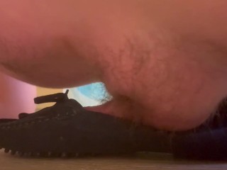 Walking NAKED in loafers and having sex with my loafers.