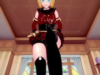 Famous V-Tuber Mem-Cho from Oshi No Ko Gives You A Special Treatment With Her Feet~