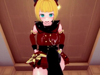 Famous V-Tuber Mem-Cho from Oshi No Ko Gives You A Special Treatment With Her Feet~