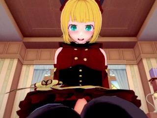 Famous V-Tuber Mem-Cho from Oshi No Ko Gives You A Special Treatment With Her Feet~