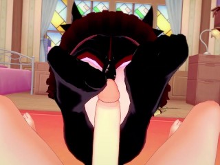 Famous V-Tuber Mem-Cho from Oshi No Ko Gives You A Special Treatment With Her Feet~