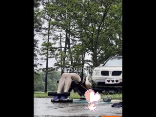 Eva Summers 2025 June Squats ~ Squats & Thrusters ~ Decline Bench Situps Workout