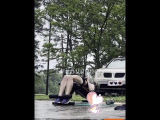 Eva Summers 2025 June Squats ~ Squats & Thrusters ~ Decline Bench Situps Workout