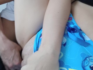 My boyfriend visits me and we get a little hot