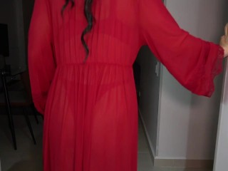 Big-ass stepmom caught by burglar in her home