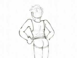 Underwear Sketch Animation Loops